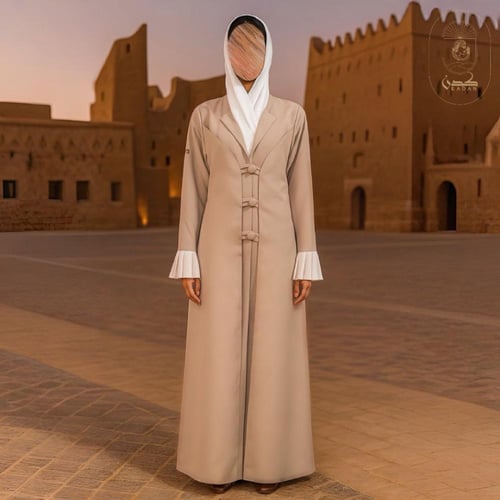 عباية قماش كتان ، قصة A-line