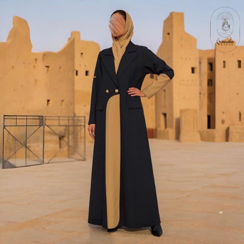 عباية بليزر قماش كتان ، قصة A-line