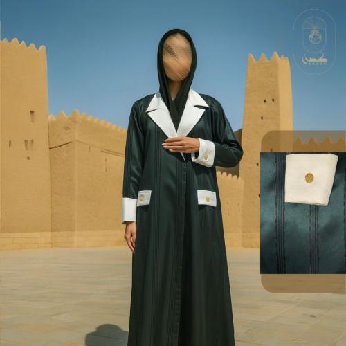 عباية قماش تفته حرير ، قصة بليزر