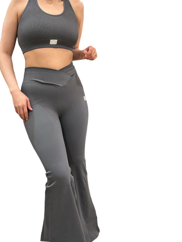 Crop top-High wasted wide leg leggings