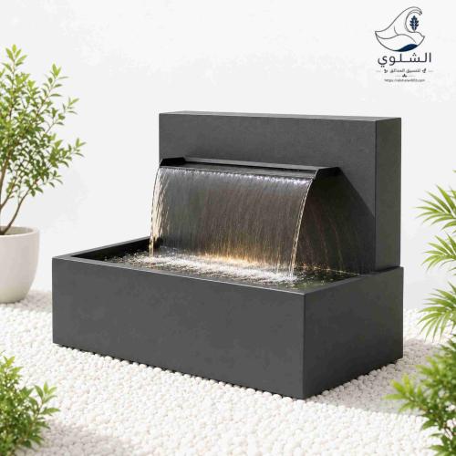 Black waterfall