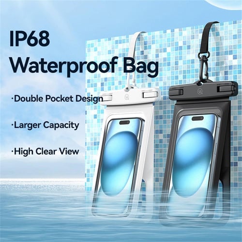 حقيبة جوال USAMS مقاومة للماء مزدوج الجيب