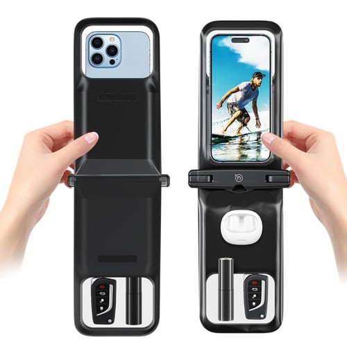 حقيبة جوال USAMS مقاومة للماء مزدوج الجيب