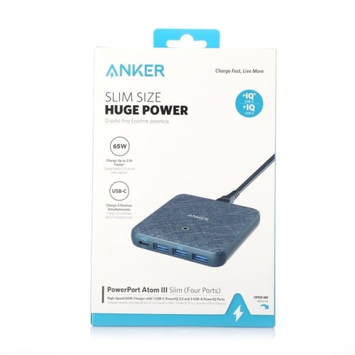 منصة شحن انكر PowerPort Atom III Slim الإصدار الثا...