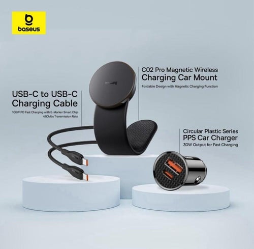 بكج بيسوس حامل جوال C02 برو كلاستر مغناطيسي يدعم ش...