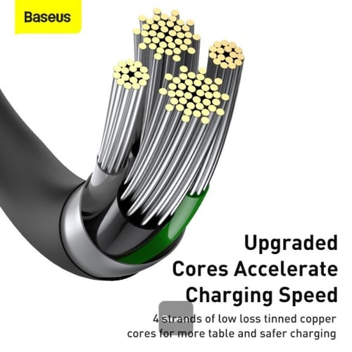 كيبل شحن بيسوس من USB-A إلى Lightning بقوة 2.4 أمب...