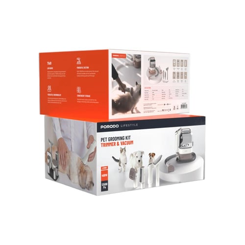 مجموعة Porodo للعناية بالحيوانات الأليفة - أبيض