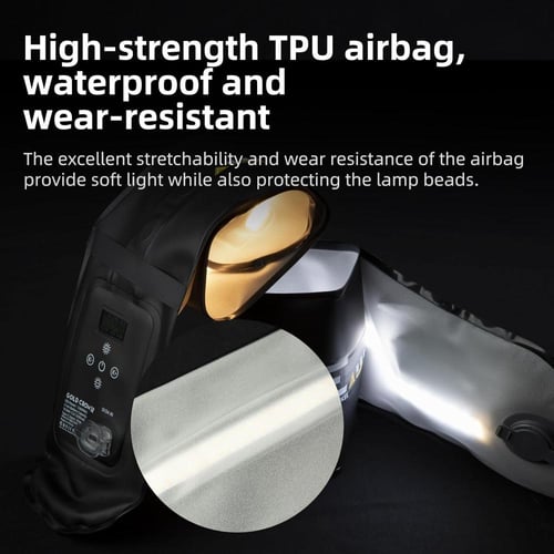 إضاءة INKEE GC AIR 12 ثنائية الألوان LED محمولة قا...