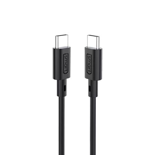 كيبل iSmart من USB-C إلى USB-C بقوة 60 واط ( 2 متر ) - أسود