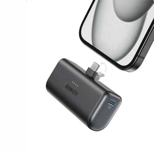 بطارية انكر نانو مع موصل USB-C مدمج قابل للطي بسعة...