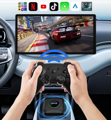 كارلينكيت مشغل CarPlay لاسلكي نظام أندرويد 13 بسعة...