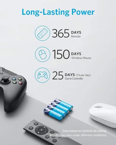 بطاريات انكر قلوية AA عدد 4