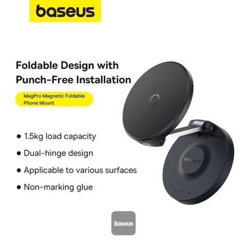 ستاند بيسوس ماج برو مغناطيسي للجوال - أسود