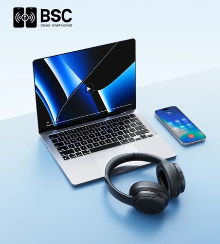 سماعات رأس بيسوس BH1 LITE لاسلكية 80 ساعة Super Ba...