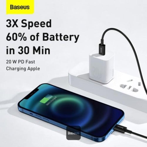 كيبل شحن بيسوس من USB-C إلى Lightning بقوة 20 واط...