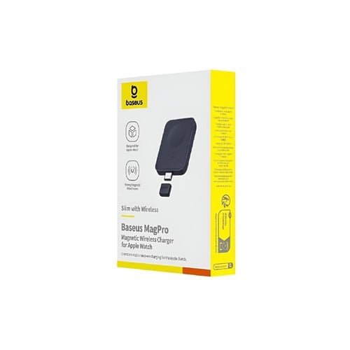 شاحن بيسوس ماق برو لاسلكي مغناطيسي لساعة ابل - أسو...