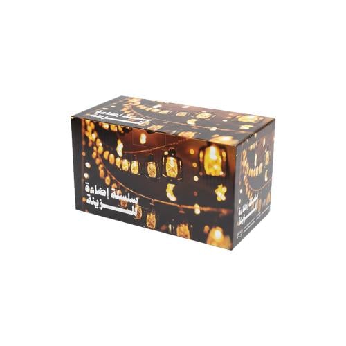 سلسلة إضاءة للزينة على شكل فوانيس