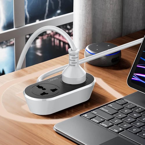 توصيلة LDNIO كهربائية بقوة 2500 واط منفذين ( 10 مت...