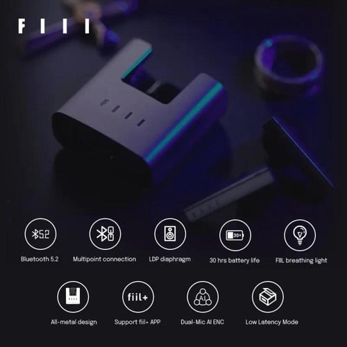 سماعات أذن FIIL CC Nano لاسلكية (TWS) بتقنية إلغاء...