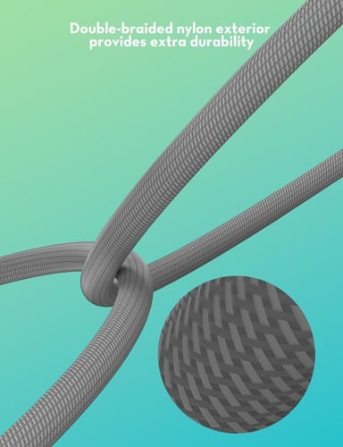 كيبل راف باور USB-C إلى USB-C مغناطيسي بقوة 100 وا...