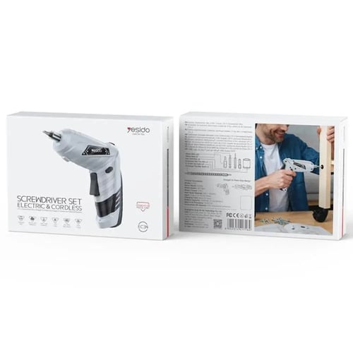 طقم مفكات Yesido كهربائي ولاسلكي ( EC34 )