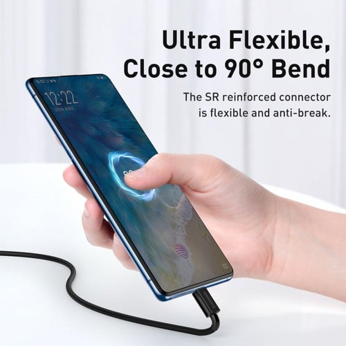 كيبل شحن بيسوس من USB-A إلى Micro ( 1 متر ) - أسود