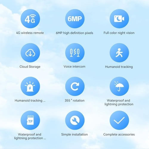 كاميرا مراقبة CHAPPELINE بالطاقة الشمسية بدقة 4K