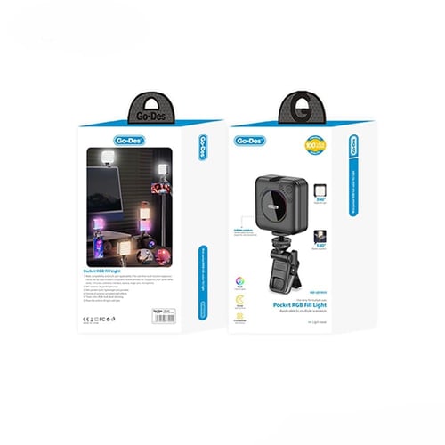 إضاءة Go-Des قابلة للتعديل RGB محمولة (GD-LD1033)