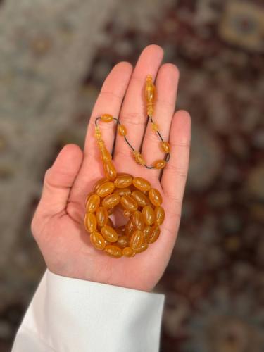 مسباح قلاليث صب قديم اصفر معرق