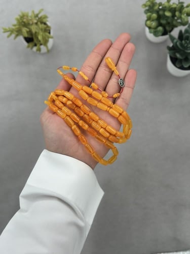 مسباح عقد تواير قديم اصفر بشفافية