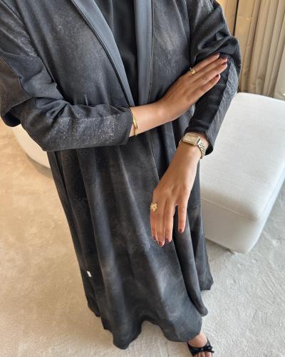 Chiffon Abaya - Gray (A23)