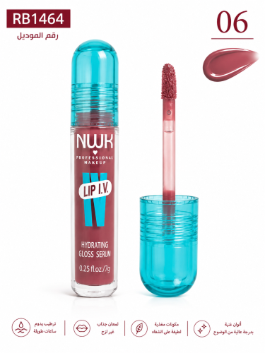 ملمع شفاه NWK رقم 06 - Red-y-Set.Wet | لمعان جذاب...