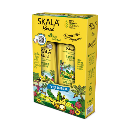 سكالا شامبو وبلسم إصلاح وتألق بالموز والباكوري - ع...