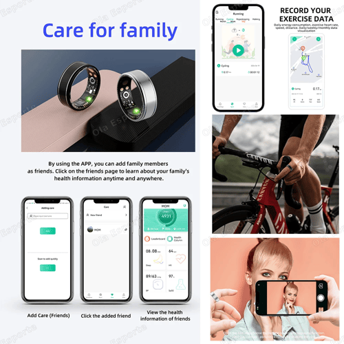 لنظام أندرويد IOS الذكية اللياقة البدنية الدائري ا...