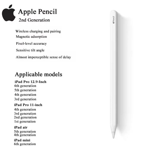 قلم Apple 1st 2nd USB-C Pro قلم لمس للكمبيوتر اللو...
