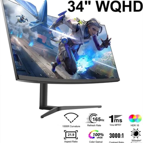 شاشة منحنية 34 انش 165 هرتز