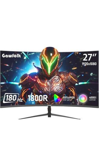 شاشة ألعاب منحنية 27 بوصة بدقة FHD 1080 بكسل ومعدل...