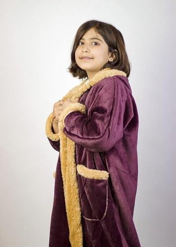 فروه اطفال شتوية (عنابي)
