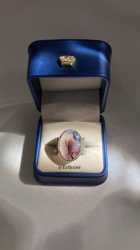 خاتم رجالي فضة عيار 925 مُتوج بالعقيق اليماني الطب...