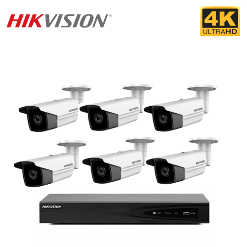 6 كاميرات شبكية 8 ميجـابكسل IP السعر شامل التركيب...