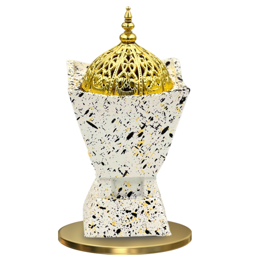 مبخرة بيضاء فاخرة سيراميك