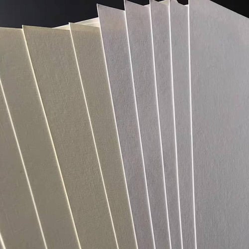 ورق مقمش فاخر A4 رسمة نقشه - أبيض 250 جم