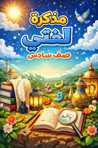 مذكرة لغتي صف سادس ف١