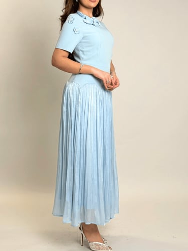 فستان همس الزهور – بليسيه ناعم