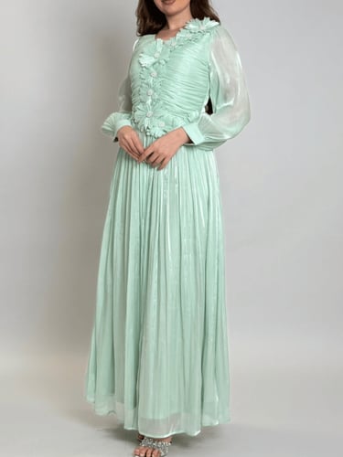 فستان روبيانا الشيفون بتفاصيل الزهور