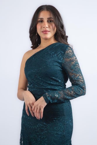 فستان سحر الدانتيل المتدرّج