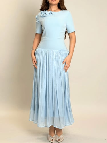 فستان همس الزهور – بليسيه ناعم