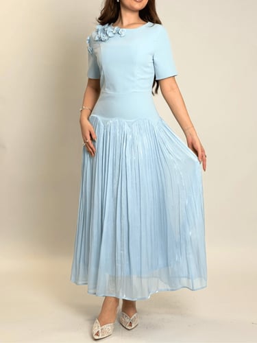 فستان همس الزهور – بليسيه ناعم