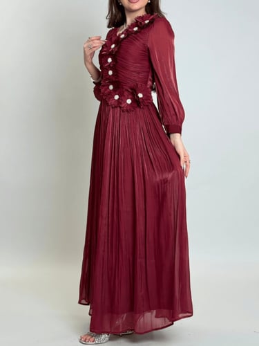 فستان روبيانا الشيفون بتفاصيل الزهور