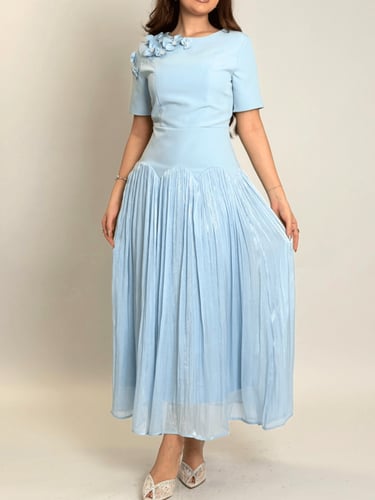 فستان همس الزهور – بليسيه ناعم